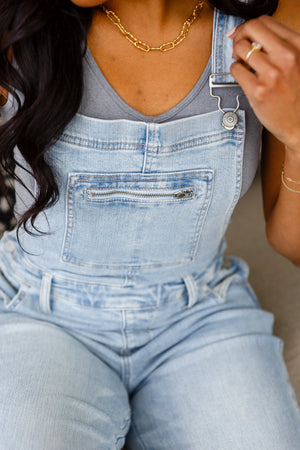 Judy Blue Distressed Straight Leg Overalls