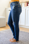 Judy Blue Slanted Raw Hem Skinny Jeans