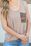 Decide Animal Print Pocket Tank (Multiple Colors) (SALE)