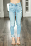 KanCan Step High Rise Light Wash Jeans (SALE)
