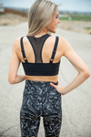 Mono B Record of My Life Key Hole Sports Bra in Black (SALE)