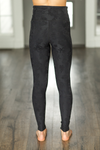 Mono B Still Here Textured Floral Leggings in Black (SALE)