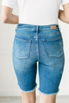 Judy Blue All the Whispering Frayed Hem Bermuda Shorts