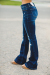 KanCan Better Than Ever Mid Rise Distressed Flare Denim Jeans