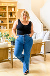 Judy Blue High Rise Split Hem Straight Jeans