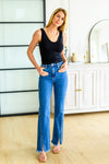 Judy Blue High Rise Split Hem Straight Jeans