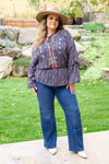 Judy Blue Front Seam Wide Leg Trouser Jeans