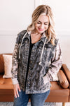Need More Denim Jacket with Camo Sleeves (SALE)