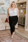 Judy Blue High Rise Tummy Control Skinny Jeans in Black
