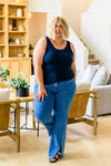 Judy Blue High Rise Split Hem Straight Jeans