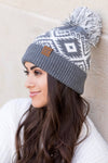 Up For Adventure Aztec Knit Beanie (Multiple Colors)