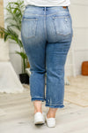 Judy Blue Bursting With Pride Distressed Ankle Hem Jeans