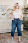 Judy Blue High Rise Wide Leg Crop Jeans