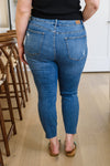 Judy Blue Dandelion Embroidery Skinny