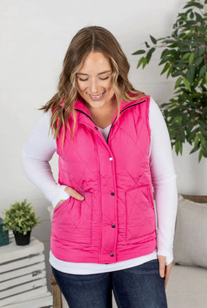Remy Vest In Bright Pink