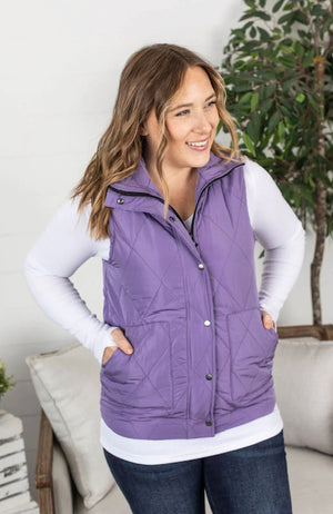 Remy Vest In Bright Purple