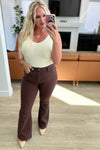 Judy Blue High Rise Timmy Control Flare Jeans in Espresso