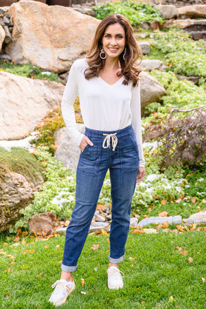 Judy Blue Pull On Joggers With Draw String