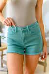 Judy Blue Make Waves Mid Rise Cut Off Shorts