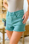 Judy Blue Make Waves Mid Rise Cut Off Shorts