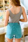 Judy Blue Make Waves Mid Rise Cut Off Shorts