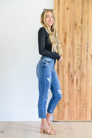Judy Blue Kyla Destroyed Hi Waist Relaxed Fit