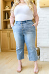 Judy Blue High Rise Vintage Wide Leg Crop Jeans
