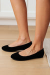 On Your Toes Ballet Flats in Black