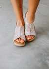 Very G Gone For The Day Wedge Sandals in Cream