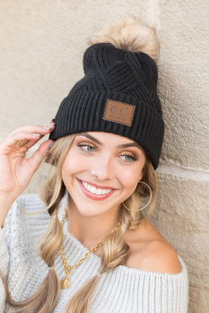 Better Off Alone Luxe Criss Cross CC Beanie (Multiple Colors)