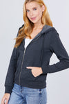 Running Late Full Zip Hoodie (Multiple Colors)