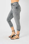 Judy Blue Button Fly High Rise Cuffed Capris