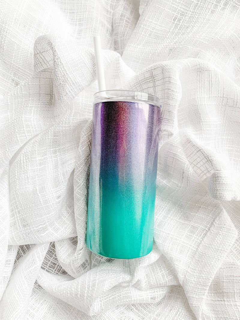 Purple Ombre Travel Tumbler