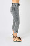 Judy Blue Button Fly High Rise Cuffed Capris