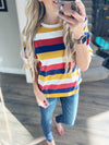 Step Right Up Striped Top