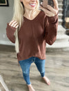 Never Better Sweater in Chocolate