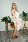 Spinning Around Floral Dress In Cream