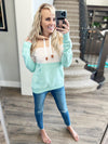 Wanakome Fun Times Hoodie in Tan, Blush and Mint