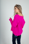 One Thing I Need Scalloped Sweater (Multiple Colors) (SALE)