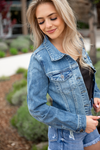 Risen Still Believe Light Wash Denim Jacket