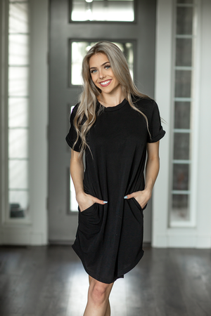 Perfect black top work dress