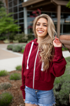 Going Deep Zip Up Crop Hoodie (Multiple Colors) (SALE)