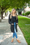 DAILY DEAL Oh How it Goes Knit Cardigan in Black