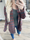 Know It Plaid Top in Deep Burgundy