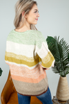Stop Believing Color Block Top in Mustard, Mauve, and Mint (SALE)