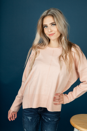 In the Air Sweater in Dusty Pink (SALE)
