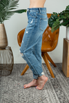 Vervet Around and Around Distressed Girlfriend Jeans (SALE)