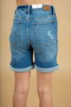 Judy Blue Everything I Have Distressed Medium Wash Shorts