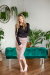 Light Up the Night Sequin Skirt in Cream