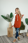 Meet Me Here Double Hoodie in Rust (SALE)